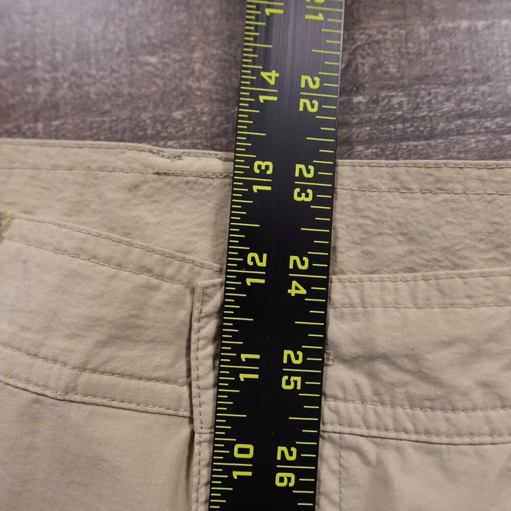 ExOfficio Insect Shield Convertible Pants Men’s 40x32 Beige Zip-Off Hiking Nylon